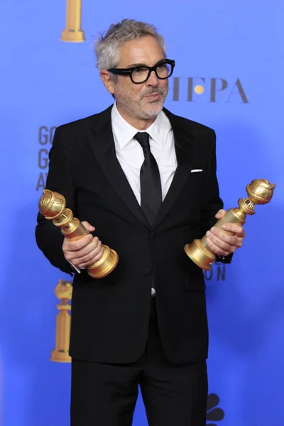 Los Angeles Jan Alfonso Cuaron 2019 Golden Globe Awards Press — Stock Photo, Image