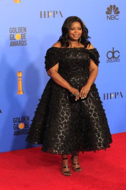 Los Angeles - Ocak 6: Octavia Spencer basın odası 6 Ocak 2019 tarihinde Beverly Hilton otel Beverly Hills, Ca, 2019 altın küre ödüllerinde-