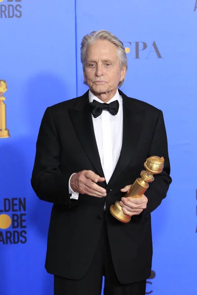 Los Angeles Jan Michael Douglas Golden Globe Awards 2019 Sala — Fotografia de Stock