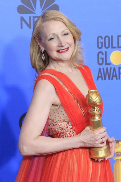 Los Ángeles Enero Patricia Clarkson Los Premios Globo Oro 2019 — Foto de Stock