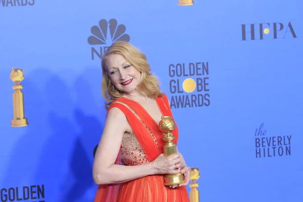 Los Angeles Jan Patricia Clarkson 2019 Golden Globe Awards Press — Stock Photo, Image