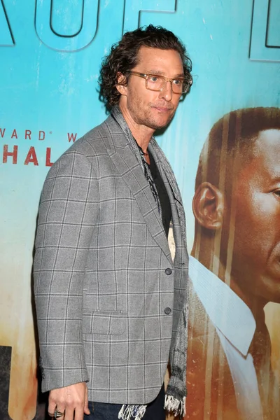 Los Angeles Jan Matthew Mcconaughey True Detective Season Premiere Screening — Stock Photo, Image