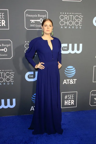 Los Ángeles Enero Amy Adams Los Critics Choice Awards Barker — Foto de Stock