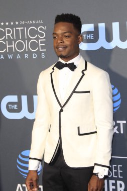 Los Angeles - 13 Ocak: Stephan James 13 Ocak 2019 Barker askıda Santa Monica, Ca, eleştirmenler Choice Ödülleri'nde