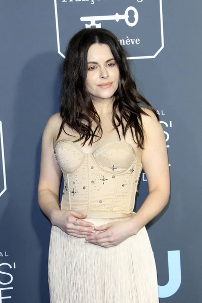 Los Angeles Jan Emily Hampshire Critics Choice Awards Barker Wieszak — Zdjęcie stockowe