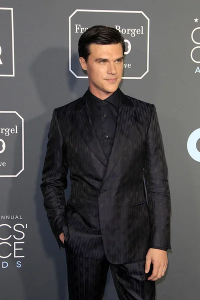 Los Angeles Ocak Finn Wittrock Ocak 2019 Barker Askıda Santa — Stok fotoğraf