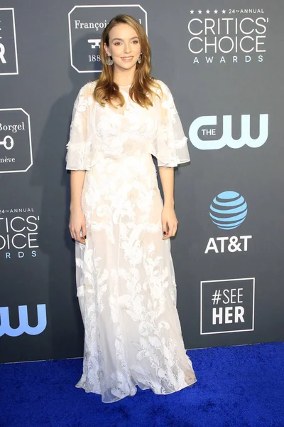 Los Angeles Jan Jodie Comer Critics Choice Awards Barker Hanger — Stock Photo, Image