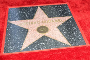 Los Angeles - 22 Ocak: Gustavo Dudamel yıldız Gustavo Dudamel yıldız törenle Hollywood Walk of Fame üzerinde 22 Ocak 2019 yılında Los Angeles, Ca