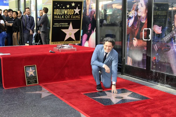 Los Angeles Ocak Gustavo Dudamel Hollywood Walk Fame Üzerinde Ocak — Stok fotoğraf