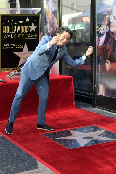 Los Angeles Ocak Gustavo Dudamel Hollywood Walk Fame Üzerinde Ocak — Stok fotoğraf