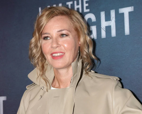 Los Angeles Jan Connie Nielsen Night Premierowy Pokaz Teatrze Złoto — Zdjęcie stockowe