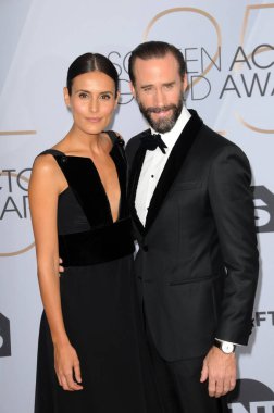 Los Angeles - 27 Ocak: Maria Dolores Dieguez, Joseph Fiennes, 25 yıllık Screen Actors Guild Awards, tapınak toplantı salonunda 27 Ocak 2019 tarihinde Los Angeles, Ca