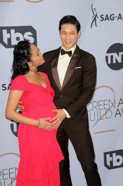 Los Angeles - 27 Ocak: Shelby Rabara, Harry Shum Jr., 25 yıllık Screen Actors Guild Awards, tapınak toplantı salonunda 27 Ocak 2019 tarihinde Los Angeles, Ca
