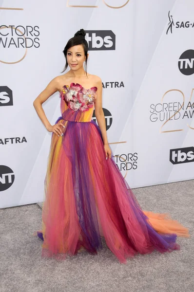 Los Angeles Gennaio Fiona Xie 25Esimo Screen Actors Guild Awards — Foto Stock