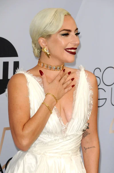 Los Angeles Jan Lady Gaga Screen Actors Guild Awards Tahunan — Stok Foto