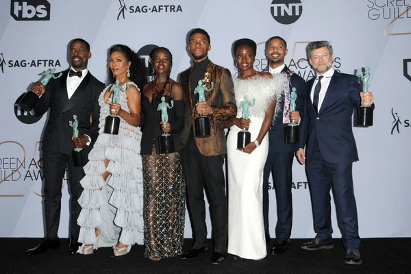 Los Angeles Januar Black Panther Cast Bei Der Jährlichen Verleihung — Stockfoto