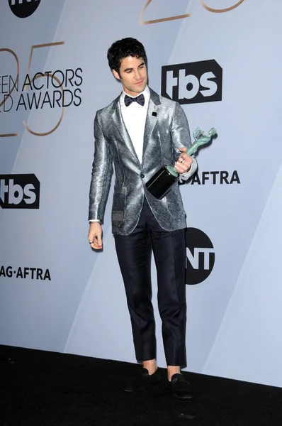 Los Angeles Ocak Darren Criss Yıllık Screen Actors Guild Tapınak — Stok fotoğraf