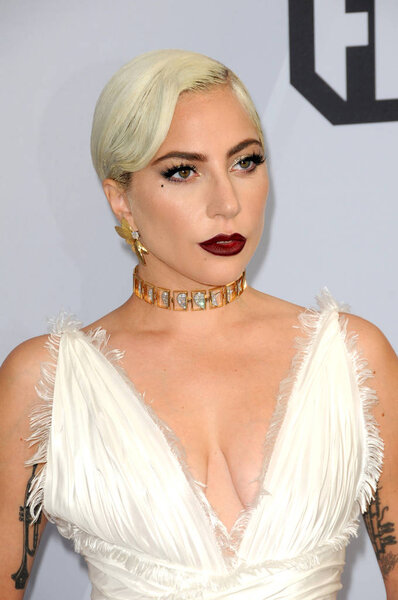 Los Angeles Jan Lady Gaga 25Th Annual Screen Actors Guild Royalty Free Stock Images