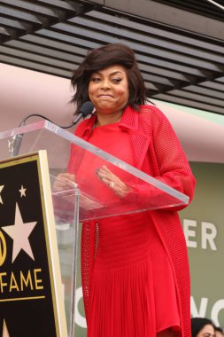 Los Angeles - 28 Ocak: Taraji P Henson Hollywood Walk of Fame üzerinde 28 Ocak 2019 yılında Los Angeles, Ca üzerinde Taraji P. Henson yıldız töreninde