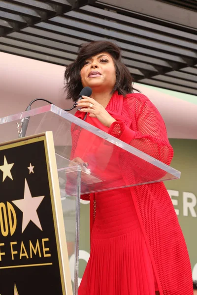 Los Angeles Jan Taraji Henson Ceremonii Gwiazda Taraji Henson Hollywood — Zdjęcie stockowe