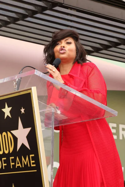 Los Angeles Jan Taraji Henson Taraji Henson Star Ceremony Hollywood — Stock Photo, Image