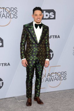 Los Angeles - 27 Ocak: Anthony Ramos, 25 yıllık Screen Actors Guild tapınak Auditorium'da 27 Ocak 2019 Los Angeles, Ca Ödülleri