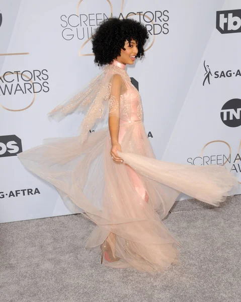 Los Angeles Jan Yara Shahidi 25Th Annual Screen Actors Guild — Stock Photo, Image