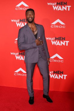 Los Angeles - 28 Ocak: Aldis Hodge Village Theater üzerinde 28 Ocak 2019 yılında Westwood, Ca 