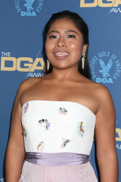 Лос Анджелес Лютого Yalitza Апарісіо 2019 Директорів Нагорода Американської Гільдії — стокове фото