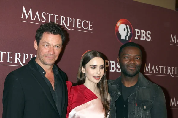 Los Angeles Feb Dominic West Lily Collins David Oyelowo Masterpiece — Stock Photo, Image