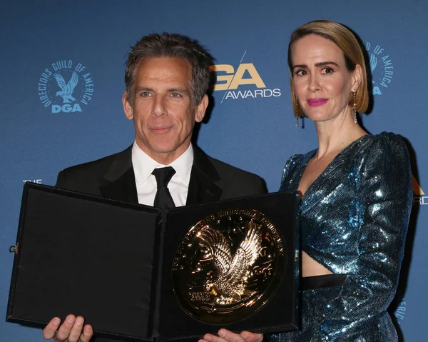 Los Angeles Feb Ben Stiller Sarah Paulson 2019 Directors Guild — Stock Photo, Image