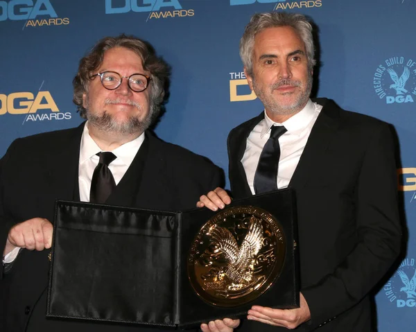 Los Angeles Feb Guillermo Del Toro Alfonso Cuaron 2019 Directors — Stockfoto