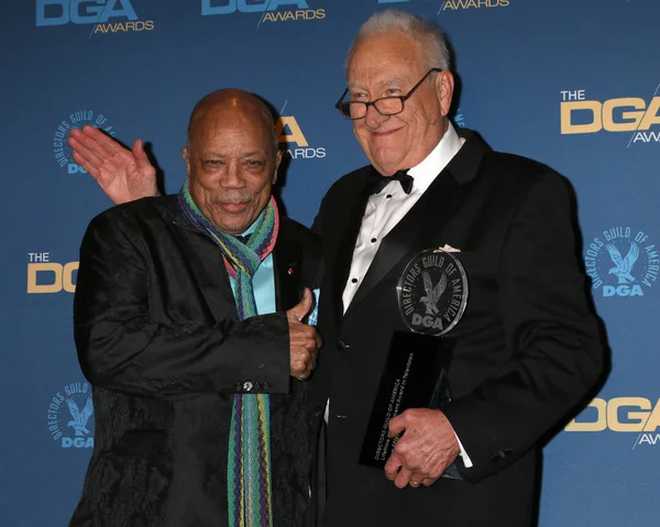 Los Angeles Únor Quincy Jones Don Akubox 2019 Ředitelů Guild — Stock fotografie