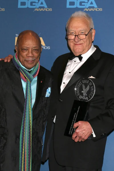 Los Angeles Únor Quincy Jones Don Akubox 2019 Ředitelů Guild — Stock fotografie