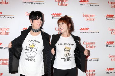 LOS ANGELES - FEB 4:  Diane Warren, Frances Fisher at the Movies for Growups Awards at the Beverly Wilshire Hotel on February 4, 2019 in Beverly Hills, CA clipart