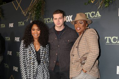 Los Angeles - 1 Şubat: Angela Bassett, Oliver Stark, Los Angeles, Ca incir evde 1 Şubat 2019 tarihinde Fox Tca All-Star partide Aisha Hinds