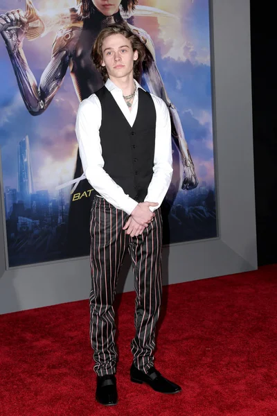 Los Angeles Février Grande Bretagne Dalton Alita Battle Angel Première — Photo