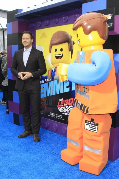 Los Ángeles Feb Chris Pratt Lego Movie Second Part Estreno — Foto de Stock