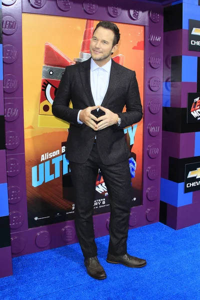 Los Angeles Feb Chris Pratt Lego Movie Second Part Anteprima — Foto Stock