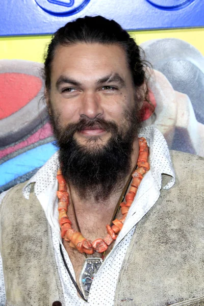 Los Angeles Február Jason Momoa Lego Filmet Második Rész Falusi — Stock Fotó