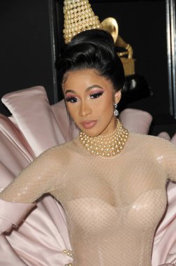 LOS ANGELES - FEB 10:  Cardi B at the 61st Grammy Awards at the Staples Center on February 10, 2019 in Los Angeles, CA