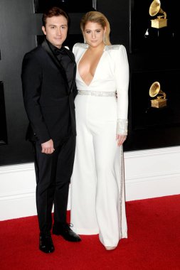 Los Angeles - Şubat 10: Daryl Sabara, Meghan Trainor üzerinde 10 Şubat 2019 alan Staples Center Los Angeles, Ca da 61 Grammy Ödülleri'nde