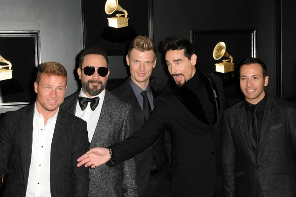 Los Angeles Şubat Backstreet Boys Brian Littrell Mclean Nick Carter — Stok fotoğraf