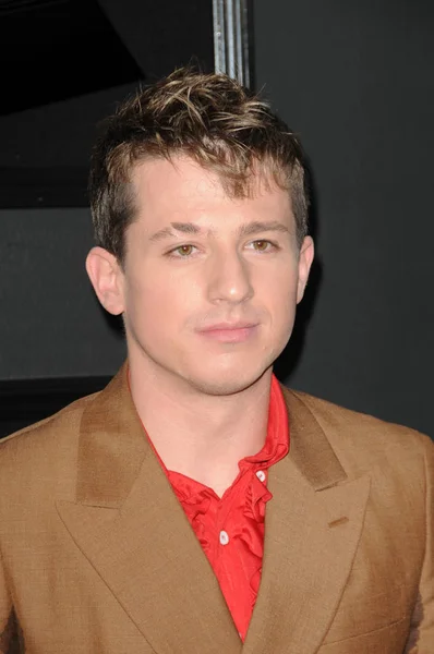 Los Angeles Feb Charlie Puth 61St Grammy Awards Allo Staples — Foto Stock