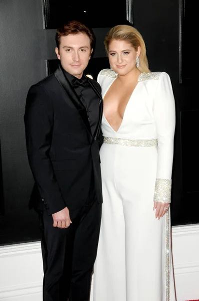 Los Angeles Feb Daryl Sabara Meghan Trainor 61St Grammy Awards — Stock Photo, Image