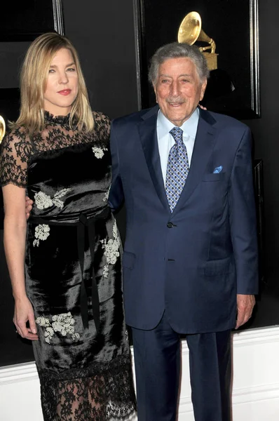 Λος Άντζελες Φεβ Diana Krall Tony Bennett Στο 61Ο Grammy — Φωτογραφία Αρχείου