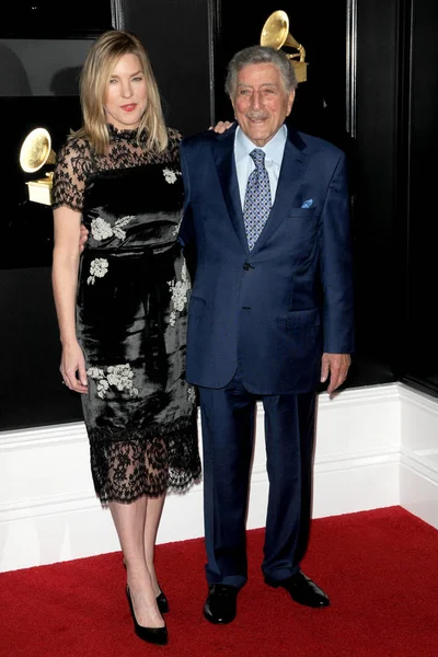 ロサンゼルス ダイアナ クラール 2019 日にステイプルズ センター ロサンゼルス カリフォルニア州で のグラミー賞でトニー ベネット — ストック写真