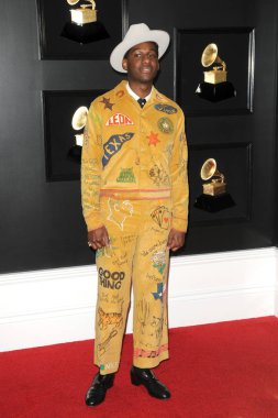 Los Angeles - Şubat 10: Leon Bridges 61, Grammy Staples Center 10 Şubat 2019 Los Angeles, Ca Ödülleri