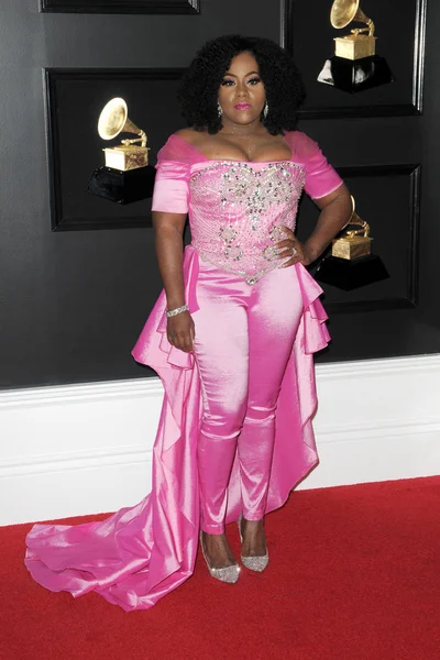 Los Angeles Februar 2019 Etana Bei Der Grammy Verleihung Klammerzentrum — Stockfoto