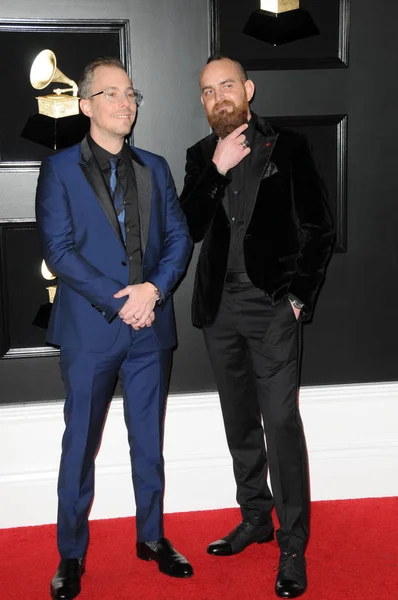 Los Angeles Únor Josh Gudwin Benjamin Rýže Grammy Awards Staples — Stock fotografie